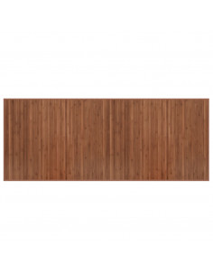 Tappeto Rettangolare Marrone 80x200 cm in Bambù