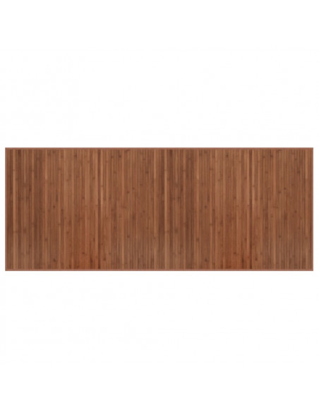 Tappeto Rettangolare Marrone 80x200 cm in Bambù