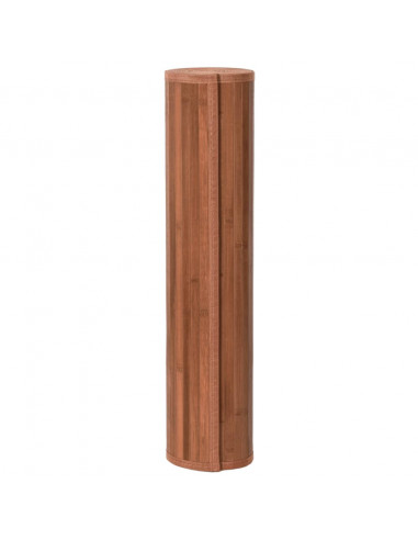 Tappeto Rettangolare Marrone 80x200 cm in Bambù