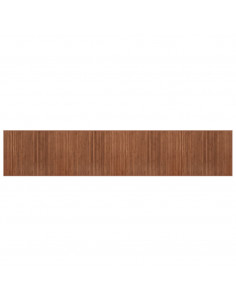 Tappeto Rettangolare Marrone 80x400 cm in Bambù