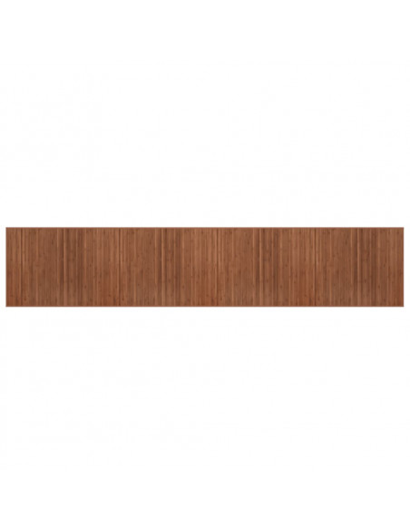 Tappeto Rettangolare Marrone 80x400 cm in Bambù