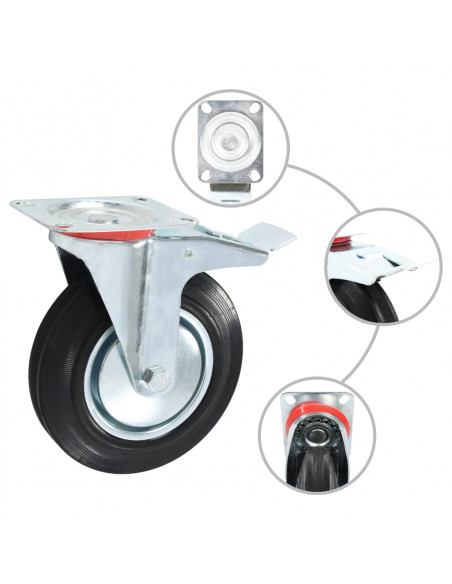 Ruote Girevoli 16 pz 200 mm