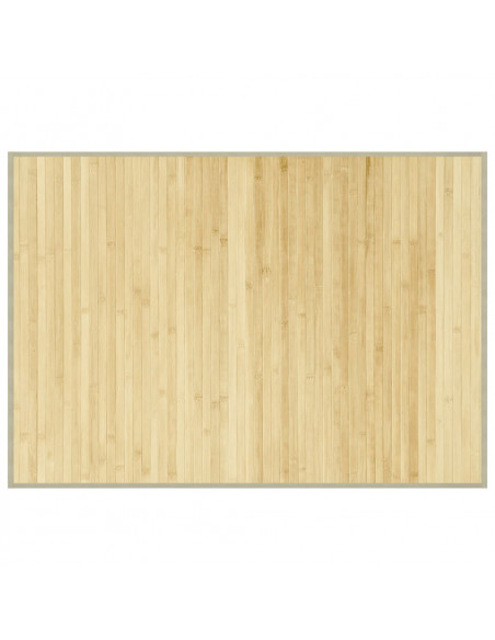 Tappeto Rettangolare Natura Chiaro 70x100 cm in Bambù