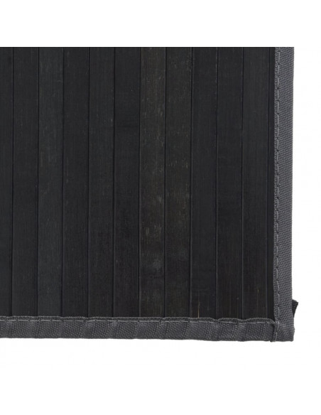Tappeto Rettangolare Grigio 80x1000 cm in Bambù
