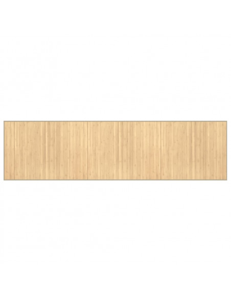 Tappeto Rettangolare Natura Chiaro 80x300 cm in Bambù