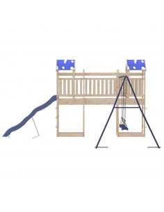 Set da Gioco da Esterno in Legno Massello di Pino 2