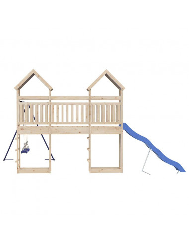 Set da Gioco da Esterno in Legno Massello di Pino