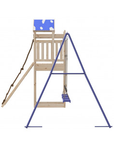 Set da Gioco da Esterno in Legno Massello di Pino