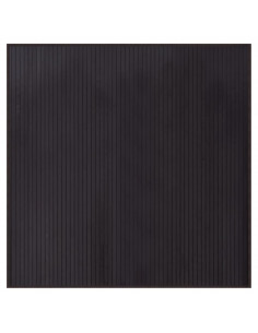 Tappeto Rettangolare Marrone Scuro 100x100 cm in Bambù