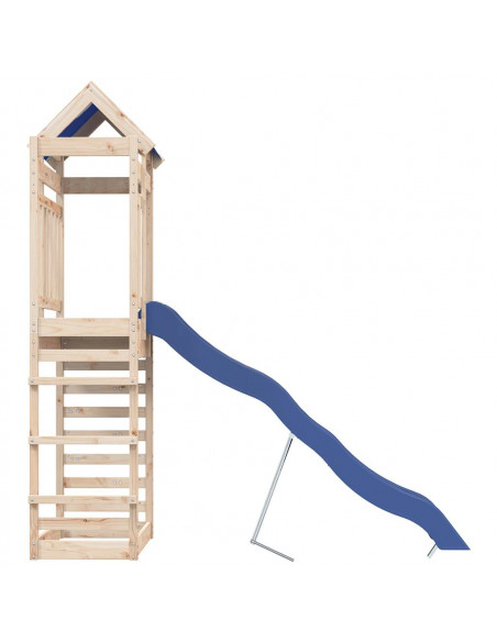 Set da Gioco da Esterno in Legno Massello di Pino