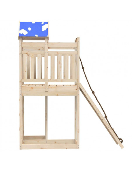 Set da Gioco da Esterno in Legno Massello di Pino