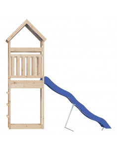 Set da Gioco da Esterno in Legno Massello di Pino 2