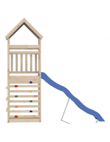 Set da Gioco da Esterno in Legno Massello di Pino