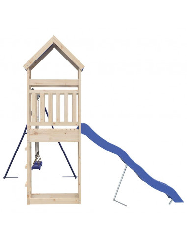 Set da Gioco da Esterno in Legno Massello di Pino