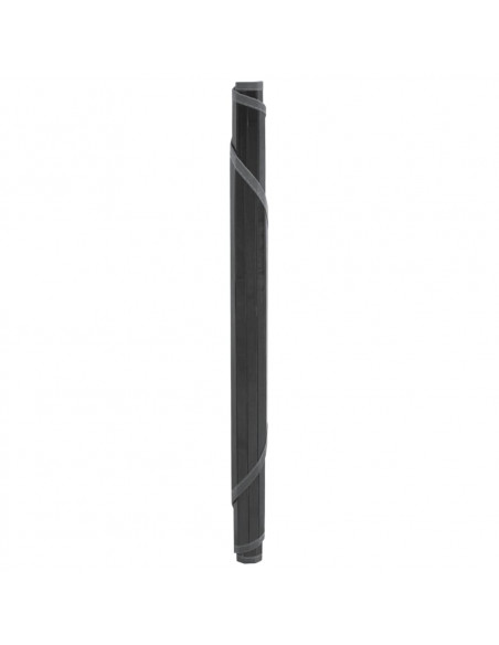 Tappeto Rotondo Grigio 100 cm in Bambù