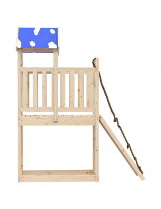 Set da Gioco da Esterno in Legno Massello di Pino