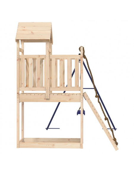 Set da Gioco da Esterno in Legno Massello di Pino
