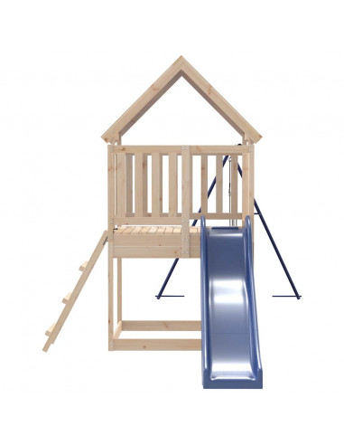 Set da Gioco da Esterno in Legno Massello di Pino