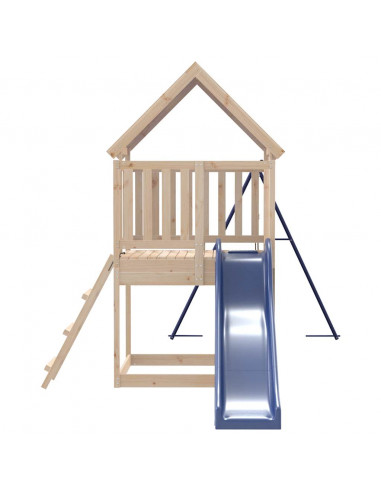 Set da Gioco da Esterno in Legno Massello di Pino