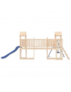 Set da Gioco da Esterno in Legno Massello di Pino 2