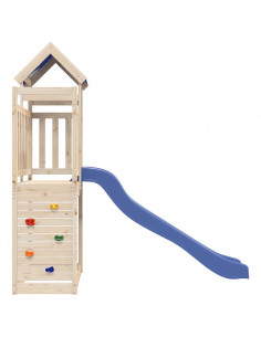 Set da Gioco da Esterno in Legno Massello di Pino 2