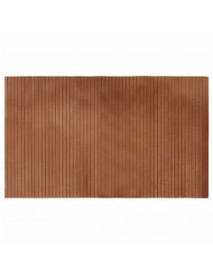 Tappeto Rettangolare Marrone 60x100 cm in Bambù