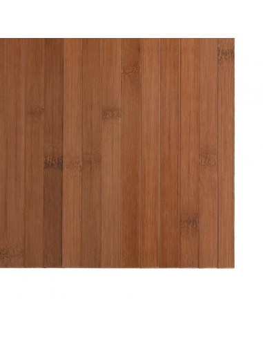 Tappeto Rettangolare Marrone 60x100 cm in Bambù