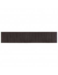 Tappeto Rettangolare Marrone Scuro 60x300 cm in Bambù
