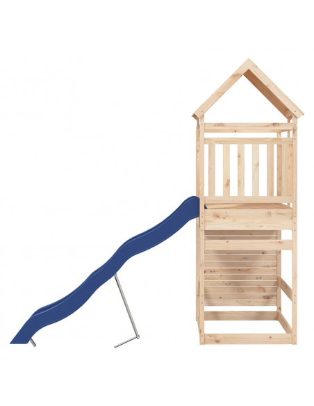 Set da Gioco da Esterno in Legno Massello di Pino