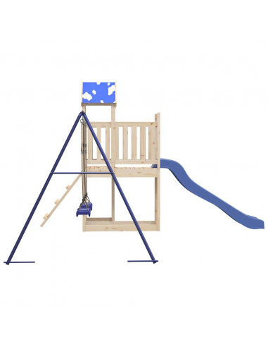 Set da Gioco da Esterno in Legno Massello di Pino