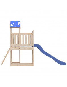 Set da Gioco da Esterno in Legno Massello di Pino 2