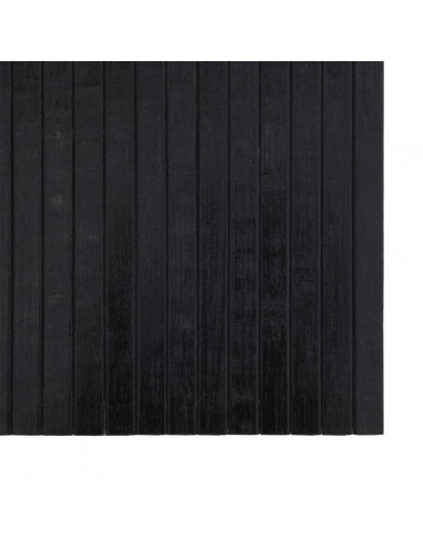 Tappeto Rettangolare Nero 70x100 cm in Bambù