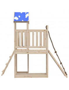 Set da Gioco da Esterno in Legno Massello di Pino 2