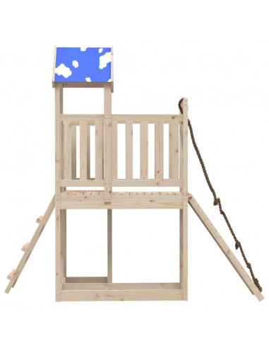 Set da Gioco da Esterno in Legno Massello di Pino