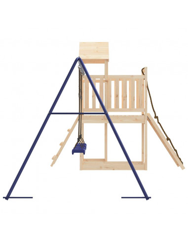 Set da Gioco da Esterno in Legno Massello di Pino