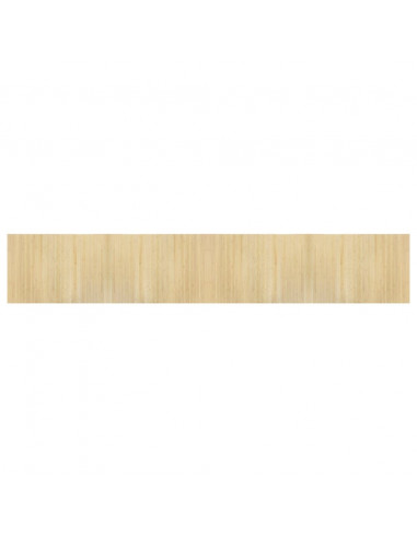 Tappeto Rettangolare Natura Chiaro 70x400 cm in Bambù