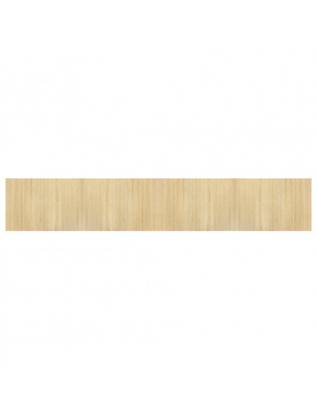 Tappeto Rettangolare Natura Chiaro 70x400 cm in Bambù
