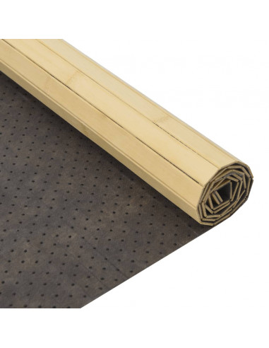 Tappeto Rettangolare Natura Chiaro 70x400 cm in Bambù