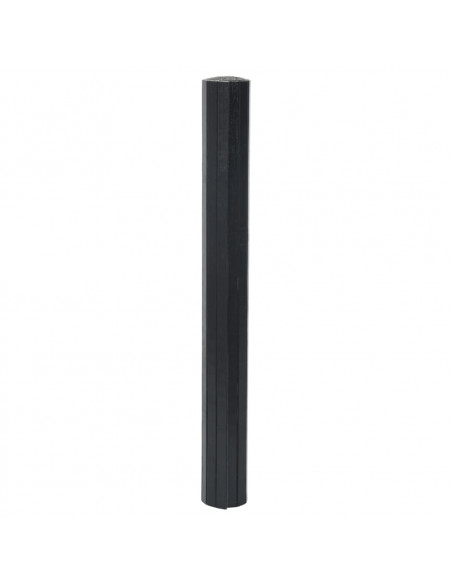 Tappeto Rettangolare Nero 70x300 cm in Bambù