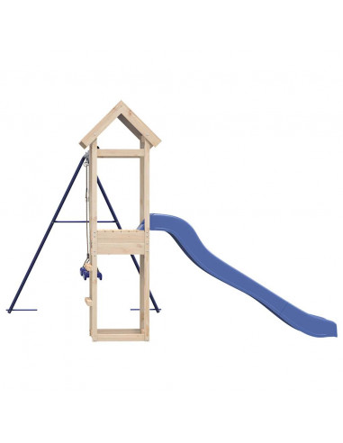 Set da Gioco da Esterno in Legno Massello di Pino