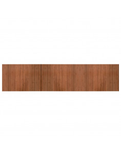 Tappeto Rettangolare Marrone 70x300 cm in Bambù