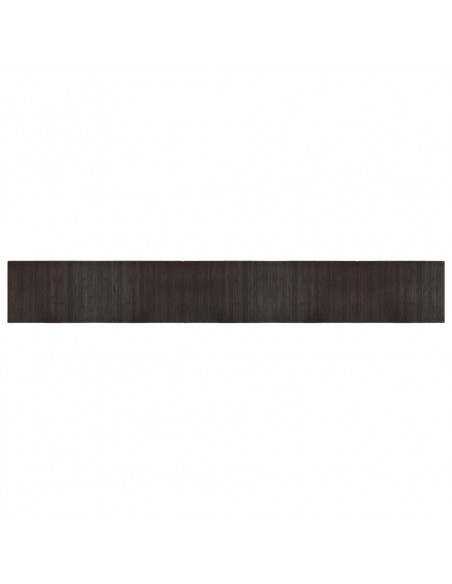 Tappeto Rettangolare Marrone Scuro 70x500 cm in Bambù