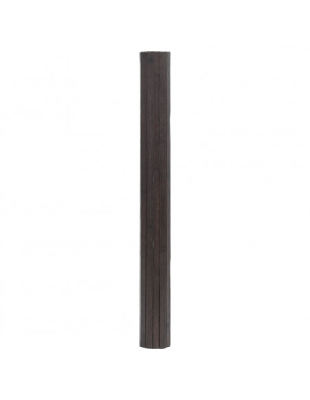 Tappeto Rettangolare Marrone Scuro 70x500 cm in Bambù