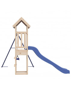 Set da Gioco da Esterno in Legno Massello di Pino