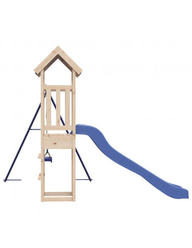 Set da Gioco da Esterno in Legno Massello di Pino