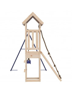 Set da Gioco da Esterno in Legno Massello di Pino 2