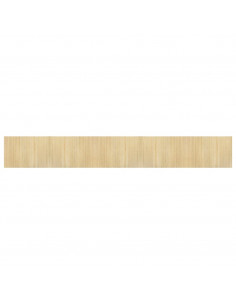 Tappeto Rettangolare Natura Chiaro 70x500 cm in Bambù