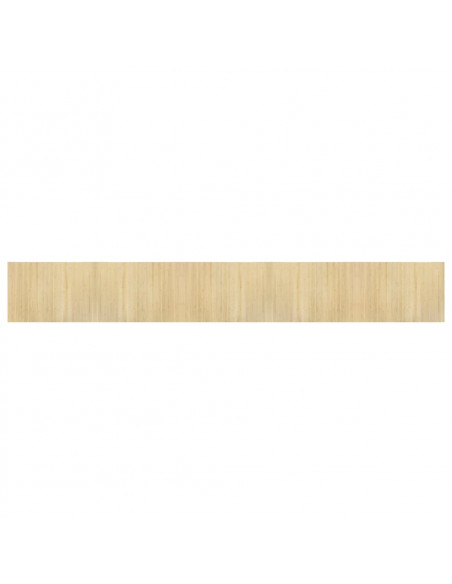 Tappeto Rettangolare Natura Chiaro 70x500 cm in Bambù