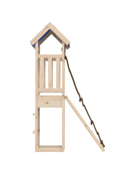 Set da Gioco da Esterno in Legno Massello di Pino