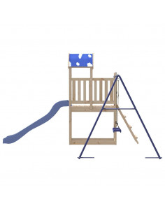 Set da Gioco da Esterno in Legno Massello di Pino 2